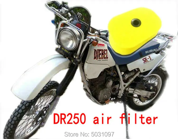 Motorcycle high flow sponge air filter For Suzuki DR250 DR 250 Djebel 250 1998-2007 motorbike modified air filters good quality