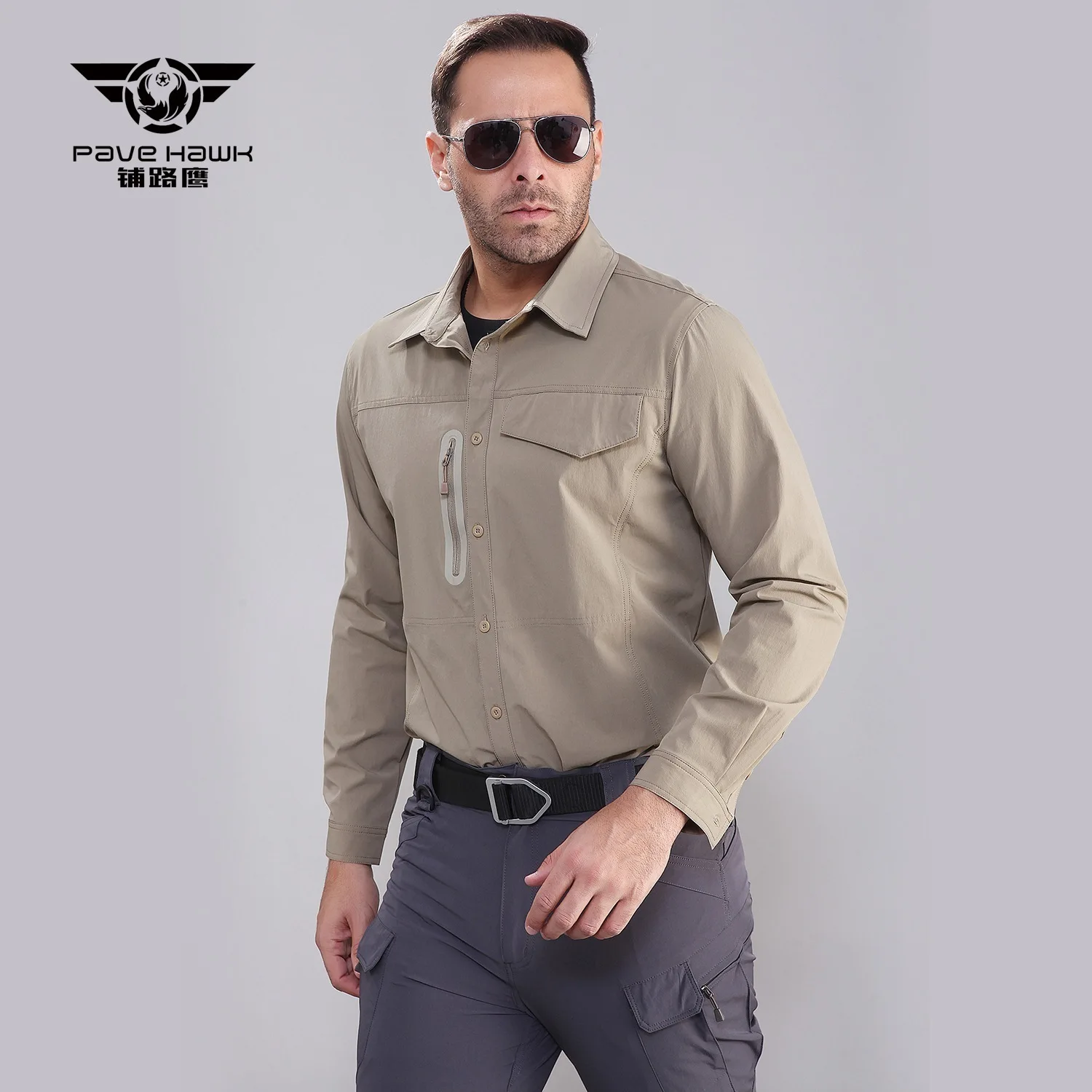 Imagem -06 - Camisa Militar Tática Rápida Seca do Estiramento para Homens Camisa Fina do fã do Exército Treinamento ao ar Livre Escalada Caminhadas Manga Longa Camisas Secas Rápidas