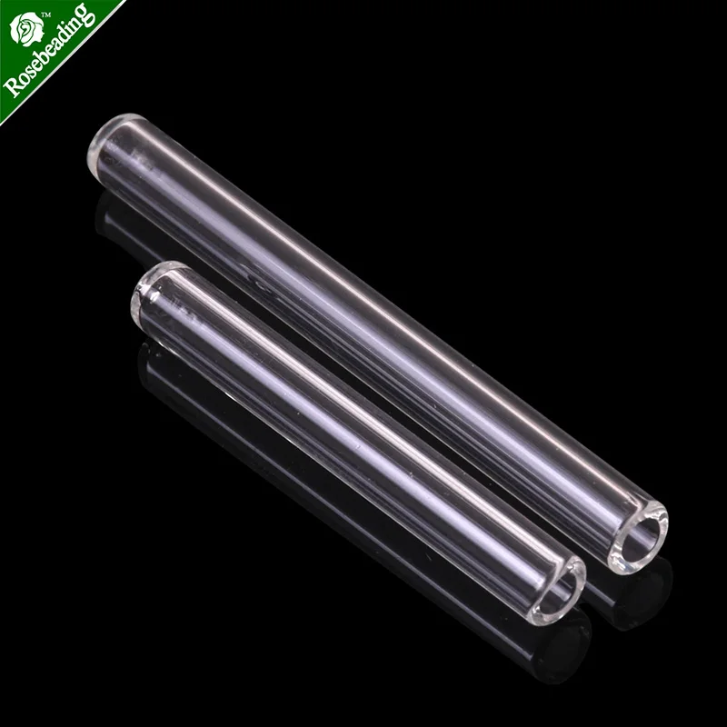 4*30mm&4*40mm Tubular Glass Jar Vial,round button with a hole,Small Glass Bottles,sold 10pcs/lot