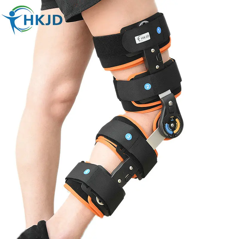 Health Care Medical Knee Brace Angle Adjustable Knee Support Brace Orthosis For Patellar Fracture Dislocation