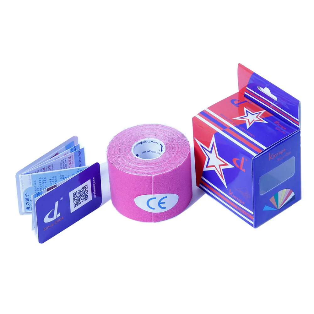 Kinesiology Tape No or with Box+Manual Elastic Medical Adhesive Bandage Physio MuscleTherapy Sport Safety Care