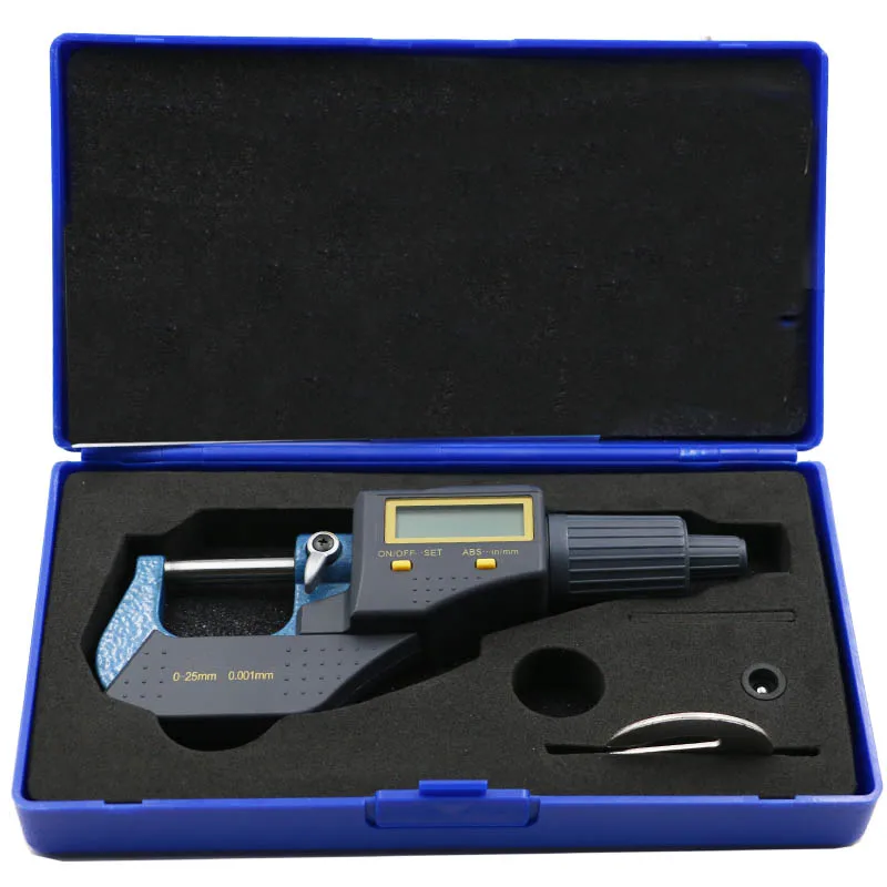 0-25mm digital micrometer electronic micrometer 0.001mm micron outside micrometer caliper gauge measuring tools