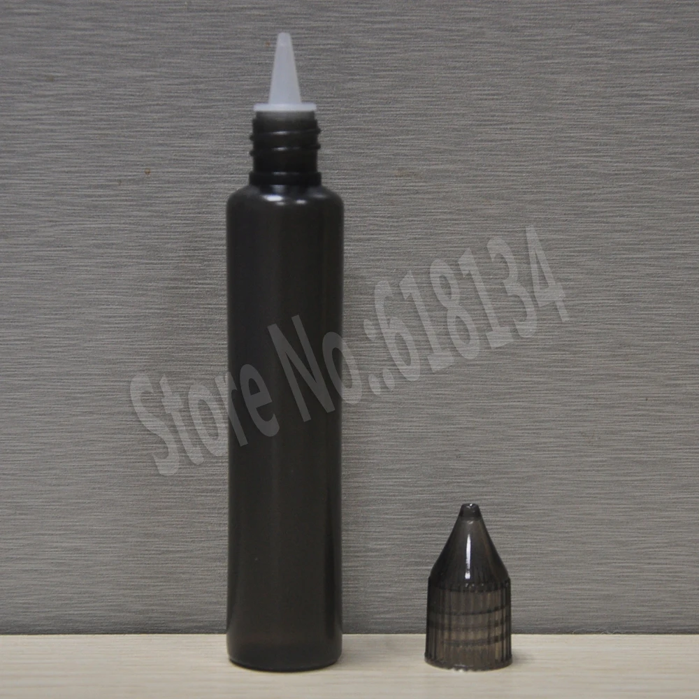 2500 pcs pe bottle 30ml , black dropper bottle 30ml for liquid, oil bottle