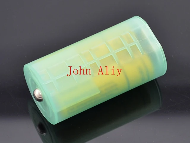 Brand new hot sale plastic prismatic battery transducer converter size from 2 AA battery to D battery