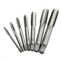 7pcs 1Set HSS M3 M4 M5 M6 M8 M10 M12 Straight Fluted Screw Tap Metric Hand Tap