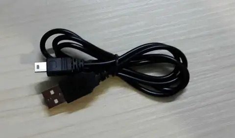 0,8 m USB-kabel 2.0 A-hane till mini-B 5-stifts 5-stifts T-port MiniUSB för enheter MP3 MP4 Kamera Mobiltelefon Hårddisk Dator 6 best sales USB A till B - №3