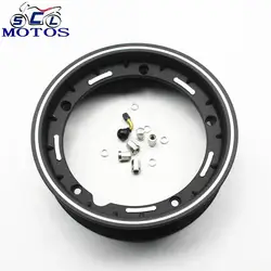 sclmotos- 10 inch Scooter Motorcycle rims Case for Piaggio Aluminum Wheel Rim with Nut,Oring and Inflating Valve Racing