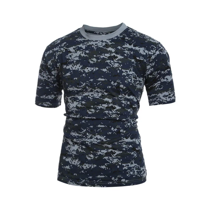 Tactical Camouflage T Shirt Men Breathable Quick Dry US Combat T-Shirt  Outwear T-shirt