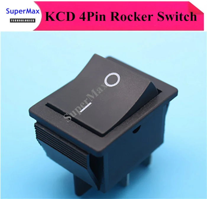 

50piecs KCD XW-604AB1 AC swicths 4pin ON-OFF electrical rocker switch for electronic equipment 20A/250V