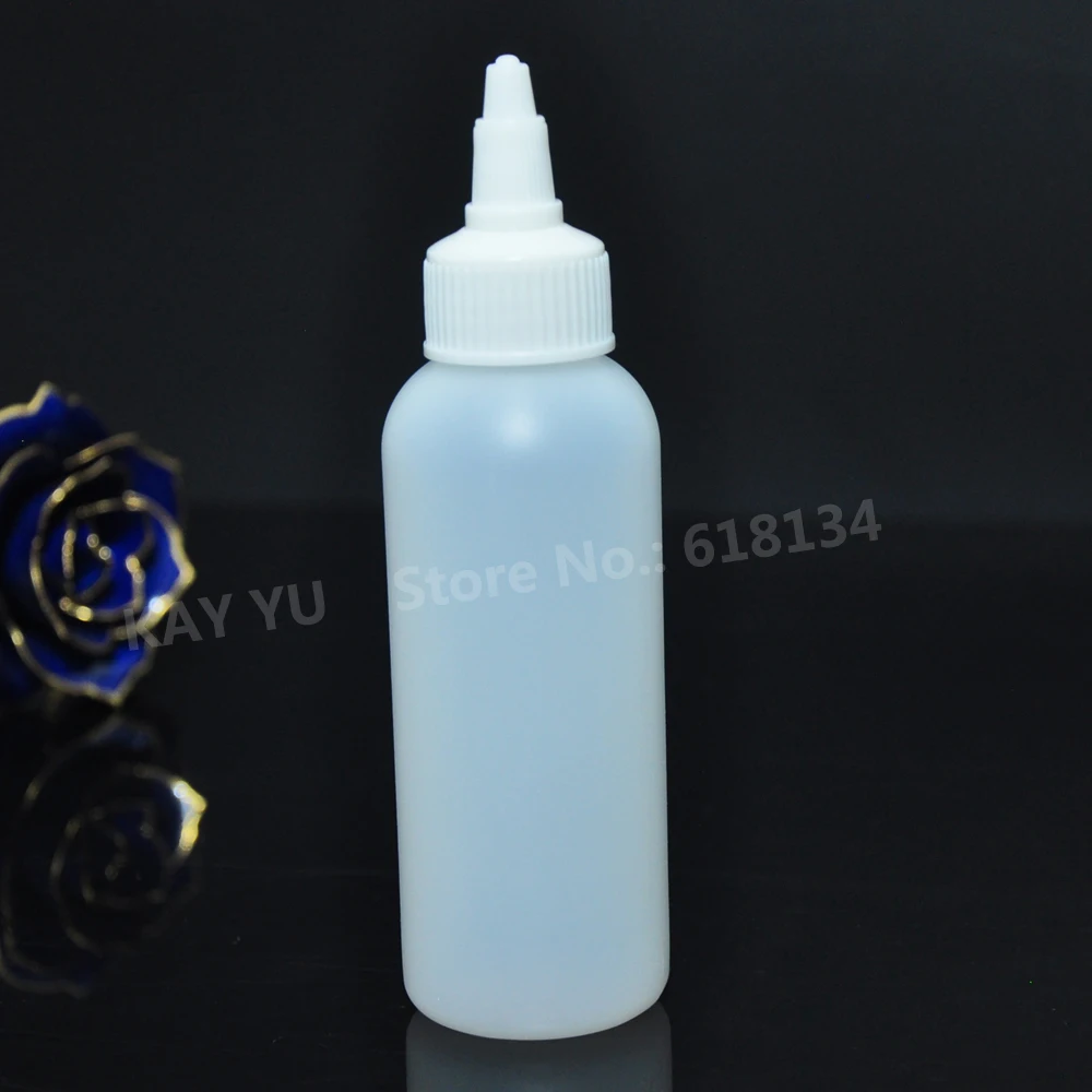 

300pcs 120ml 4OZ Twist Cap bottle, liquid bottle, Empty Plastic HDPE plastic bottle wholesale