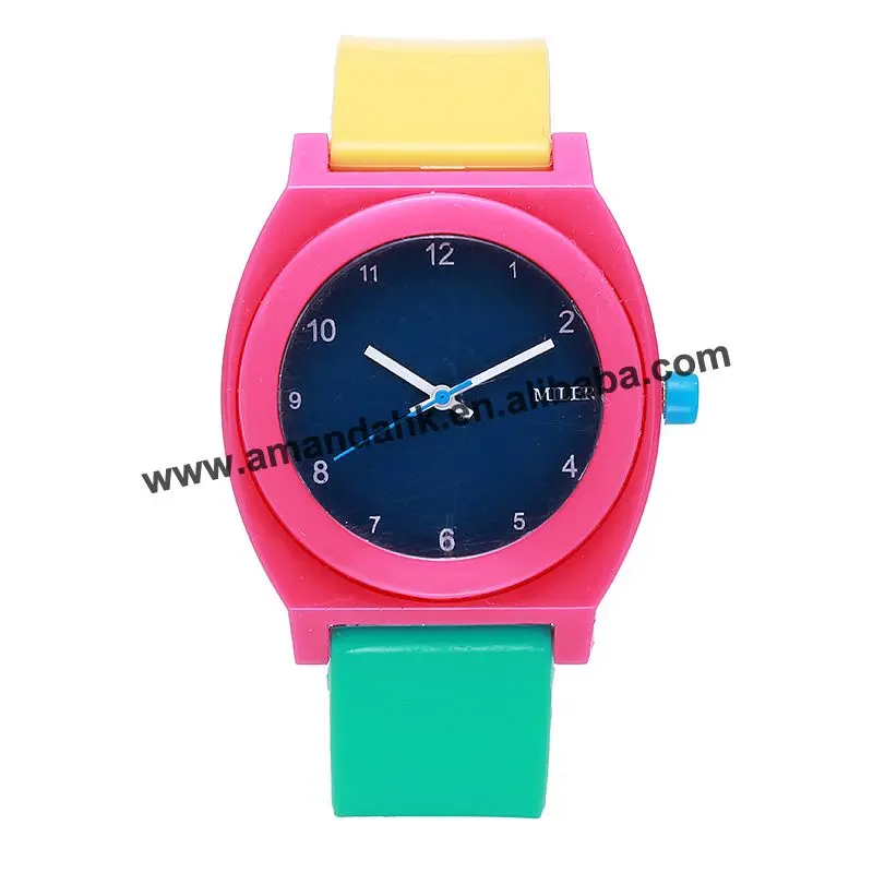 100pcs/lot jelly miler men women watches fashion casual silicone dress wristwatches hot sale women fashion dress watches A1236