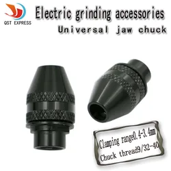 9/32-40 mini matkap chucks anahtarsız matkap aynası dremel döner araçları aksesuarları 0.4-3.4mm küçük matkap chuck esnek şaft