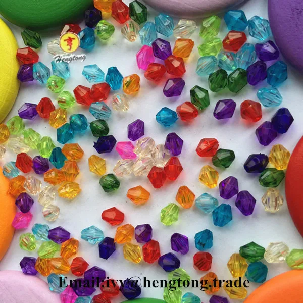 Bright candy multi color the rhombus shape acrylic jewelry beads for necklace & bracelet  & chain