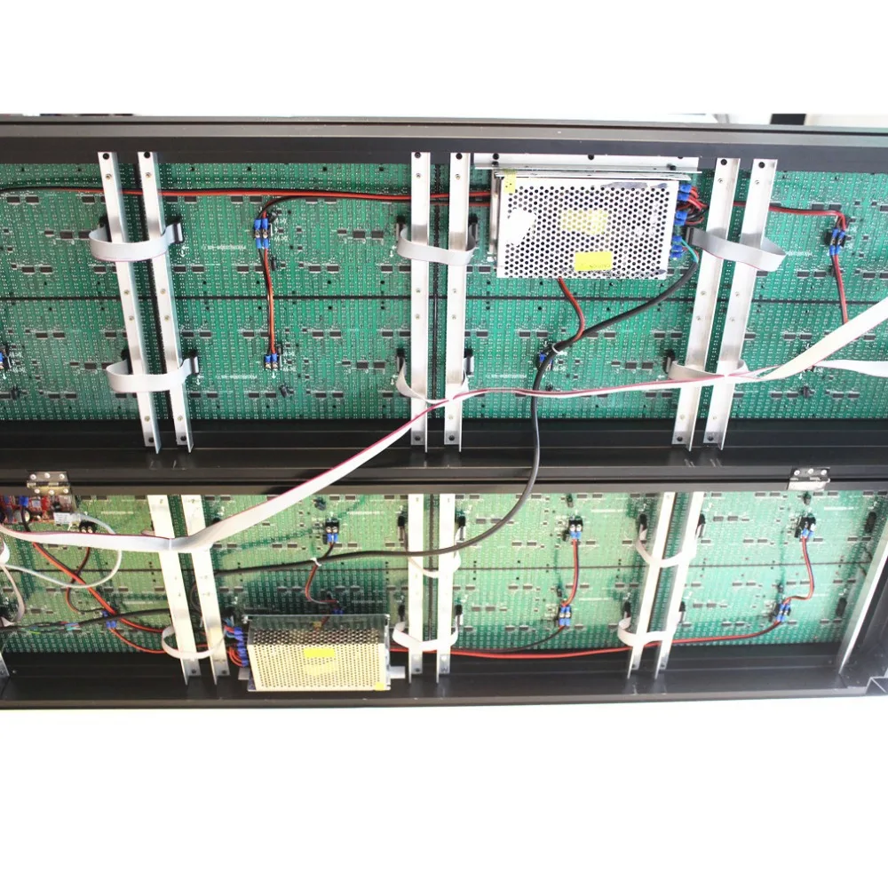 P10 Double sided Full Color RGB LED Sign outdoor scroll LED display information 32*96 pixel led message sign board running text