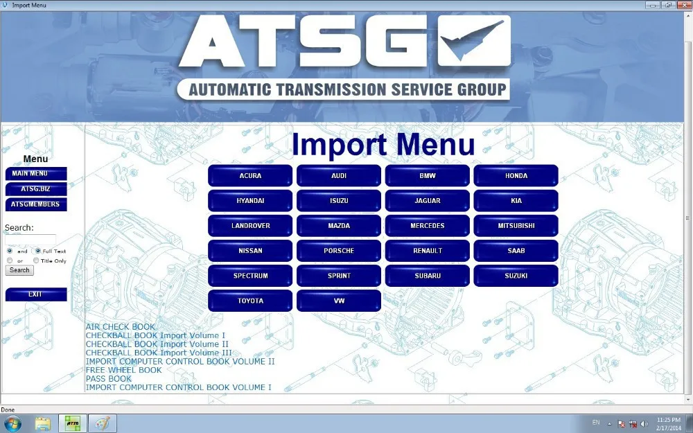 

New Atsg(Automatic Transmissions Service Group Repair Information)repair manuals, to service, diagnostics of all types software