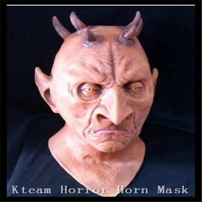 

New Party Cosplay Scary Six Horned Monster Mask,Devil Latex Masks for Halloween,The Masquerade Party Rubber Birthday Face Masks