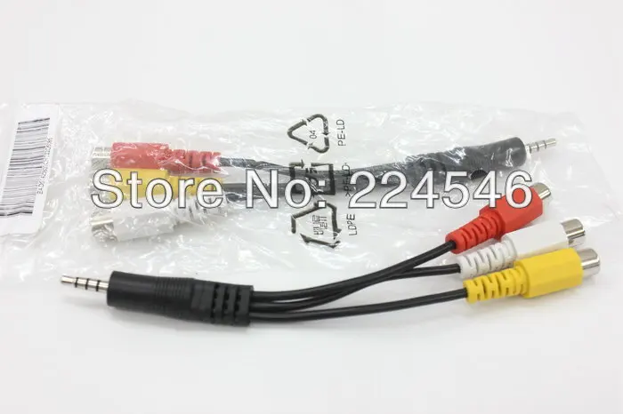 ADAPTOR CABLE AV Adapter Cable - Stereo & Composite Video for SAMSUNG LED TV AV for Wii for XBOX360 for PS3