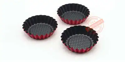 10Pcs Egg Tart Cupcake Cake Cookie Mold Lined Mould Heavy Carbon Baking Tool