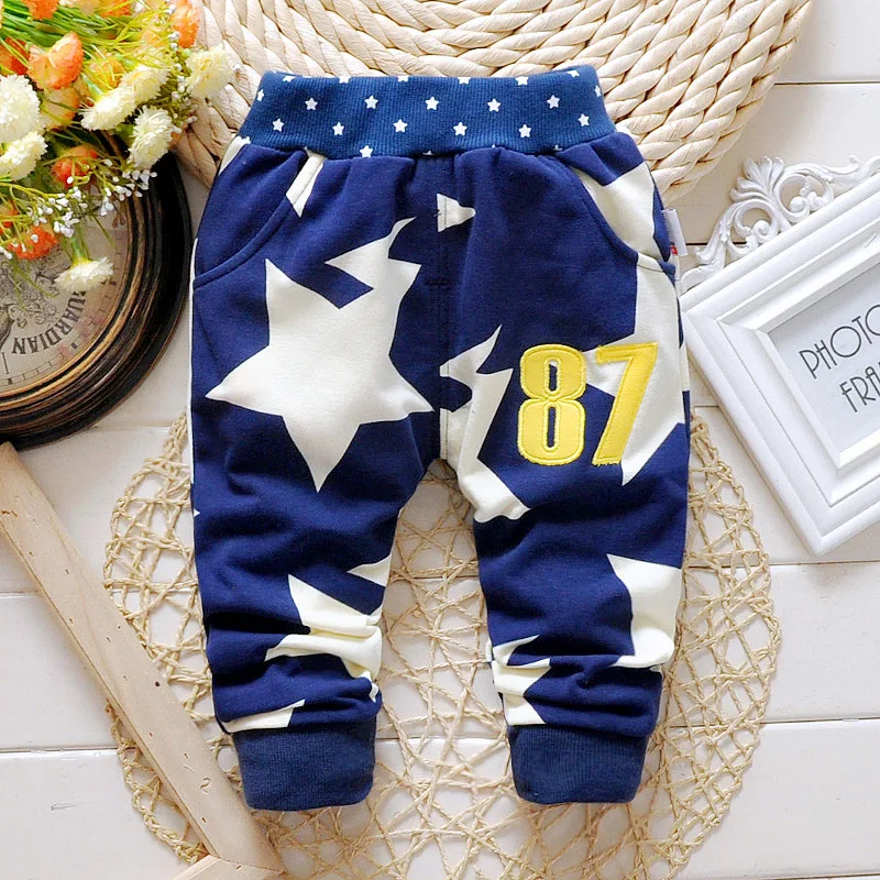 2019 New Spring baby star  pants four colors cotton baby boy/girl pants