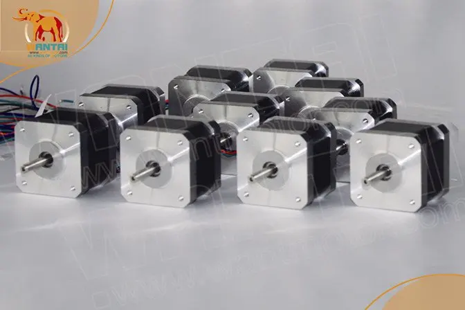 Wantai 1PC Nema 17 Stepper Motor 42BYGHW804  with sinfgle shaft, connector 4800g.cm 48mm 1.2A