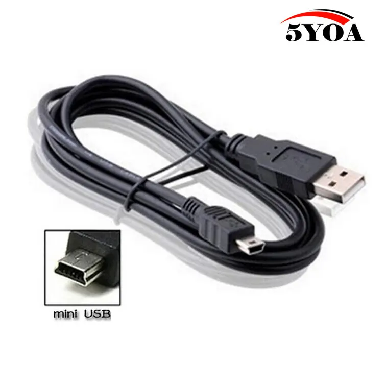 0.8M USB Cable 2.0 A Male to Mini B 5 Pin 5P T Port MiniUSB for Devices MP3 MP4 Camera Mobile Phone HardDisk Computer