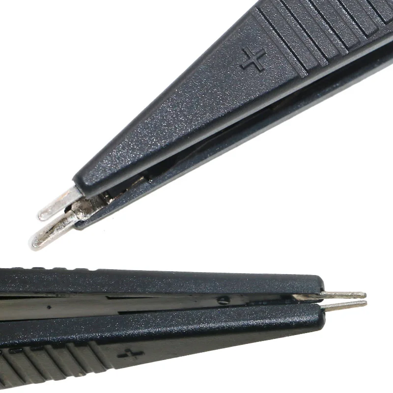 SMD Induttore Test Clip Sonda Pinzette per la Resistenza Multimetro Condensatore