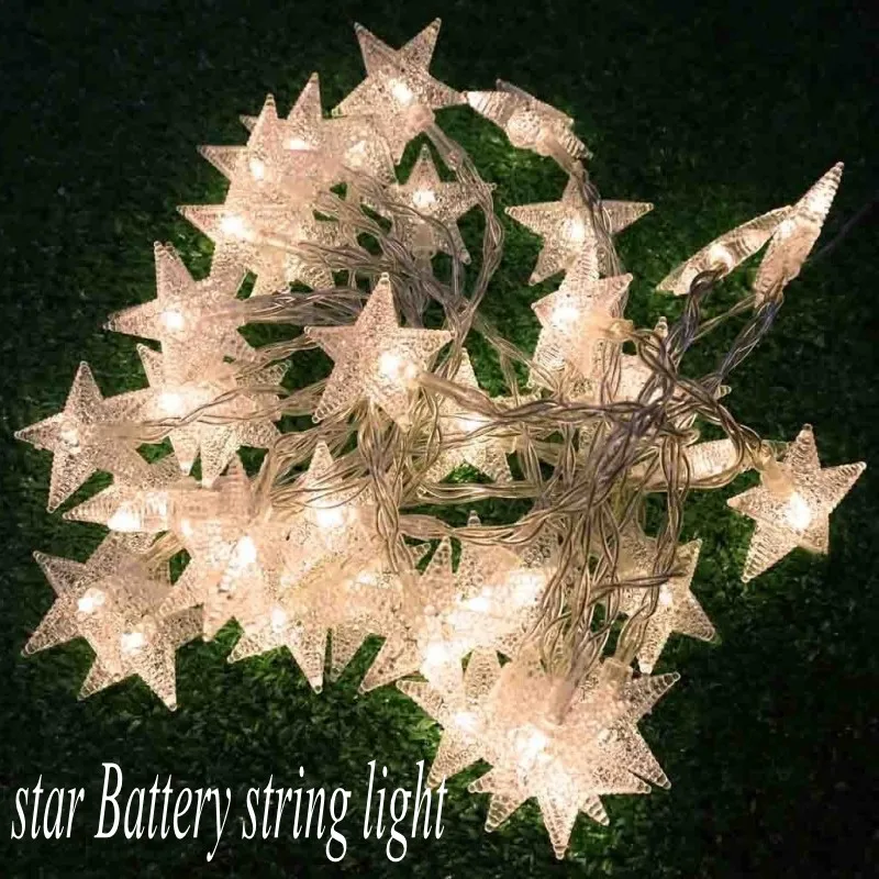 3M 30 Led Batterij String Met Bal/Harige Bal/Sneeuwvlok/Lotus Bloem/Ster/Cherry/Hart/Rose Bloem Led String Lights