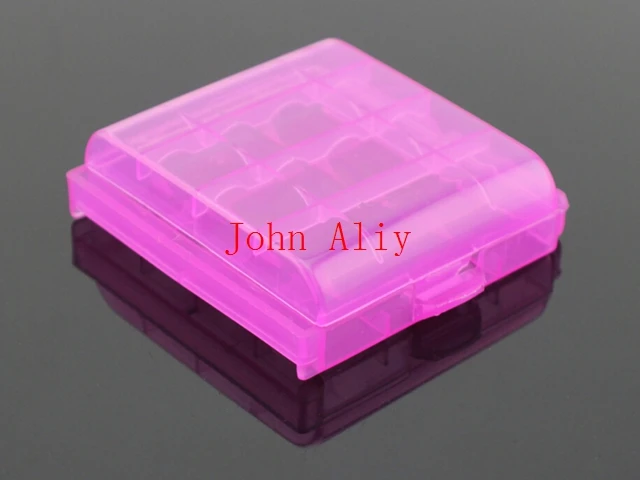 Wholesale Hard Plastic full Case Cover Holder AA / AAA Battery Storage Box Batteries Container Bag Case Organizer Box Case