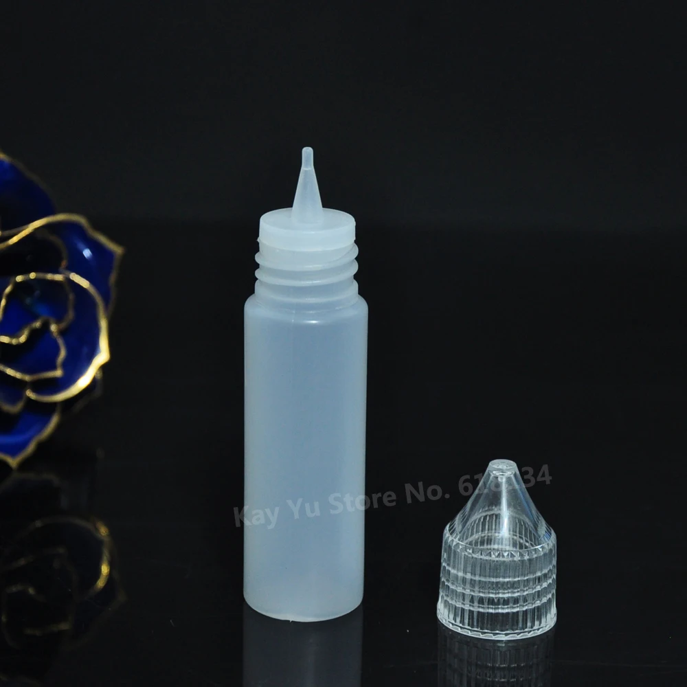 1500pcs New Type 20ml plastic PE squeezed dropper bottle, liquid bottle, liquid oil bottle with normal screw cap