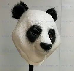 Cute Party Animal Mask Panda Head Mask Deluxe Novelty Christmas Costume Party Latex Animal Head Mask
