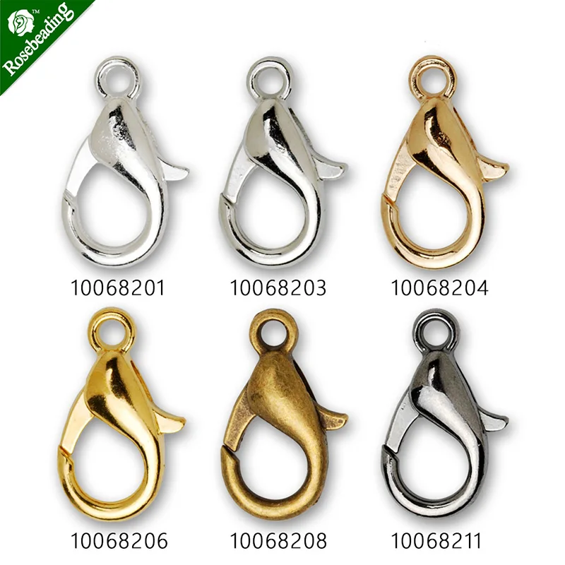 100pcs 14mm Zinc Alloy  Lobster Clasps,Metal Clasps-100682