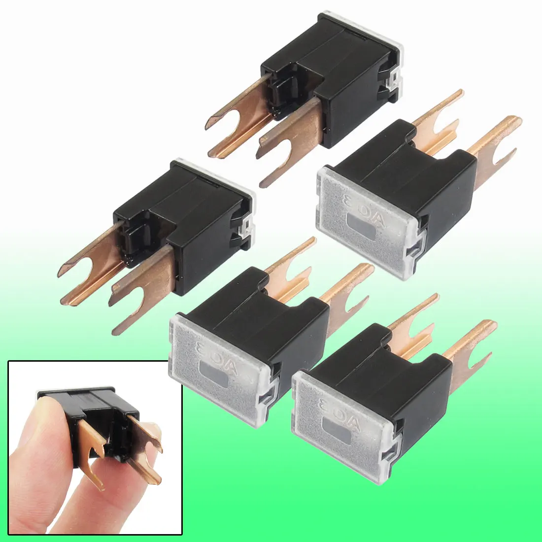 X Autohaux Car Auto 80A Pacific Type Male Pal Slow Blow Fuse Auto Link 5 Pcs Universal For Auto Car Vehicle