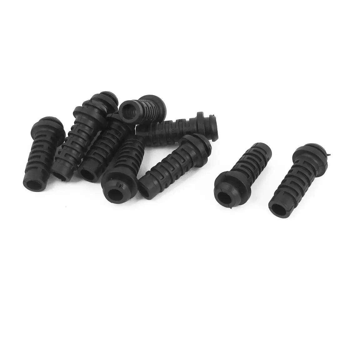 UXCELL 10Pcs Core Protector Relief Boots 27Mmx7mmx5mm Rubber Strain Wire Line Sleeve Hose Boot Cable Sleeves Supplies