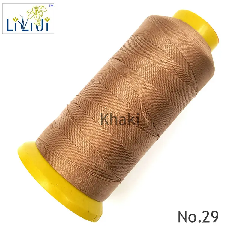 LiiJi Brown Color Silk Nylon DIY Making Thread 0.2mm approx 1080M For Small beads/Tassel No.29-31