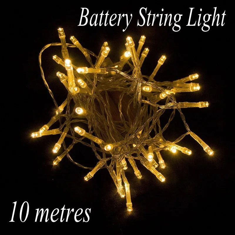 10M 80 Led Battery Led String Light Battery Operated Fairy Party Wedding Christmas Flashing LED Strip (not included AA battery)