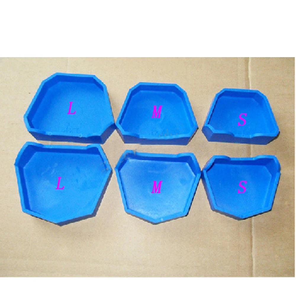 NEW Silicone Tray Base Dental Lab Plaster  Teeth Model Former Base Molds 6 pcs/Set
