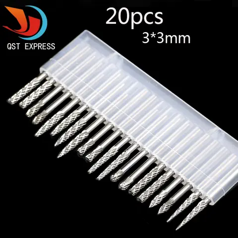 Tungsten Carbide Rotary Burrs Set 3x6mm QSTEXPRESS