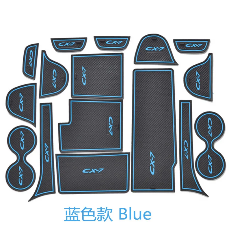 STYO For MAZDA1 CX-7  CX7 Gate slot pad rubber car-cup mat/pad non-slip mat