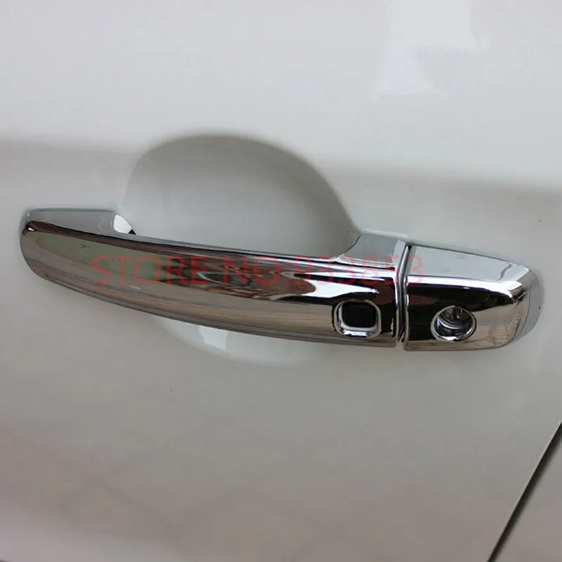 Car ABS Door Handle Cover trim with smart key hole for SuzukiI S-cross 2014 2015