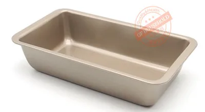 1Pcs 8.5inch Rectangle Non-stick Baking Pan, Flat Bottom Bread Baking Tray Cake Pan