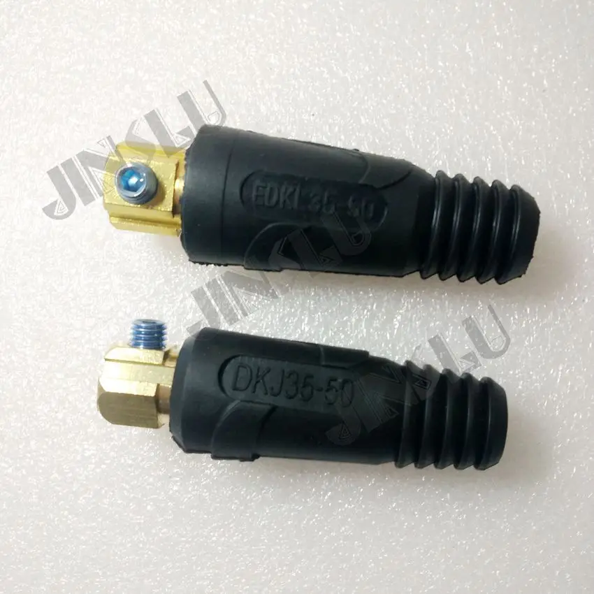 Free shipping Cable connectors plug DKJ35-50 and cable socket EDKL35-50 for welding machines