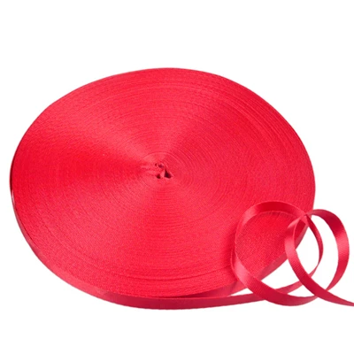 10 mm breed 50 meter/partij pure kleur tabby imitatie nylon singelband voor werkkaart