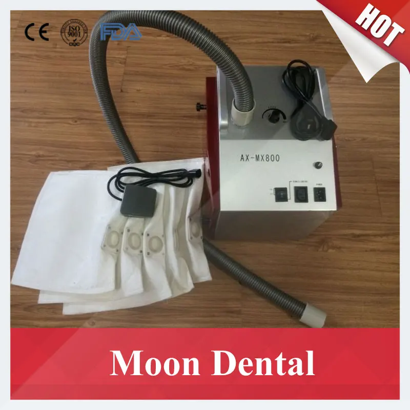 Dental Lab Equipment Low Noise AX-MX800 Dental Vacuum Dust Extractor with Foot Switch for Dust Extraction in Dental Labs