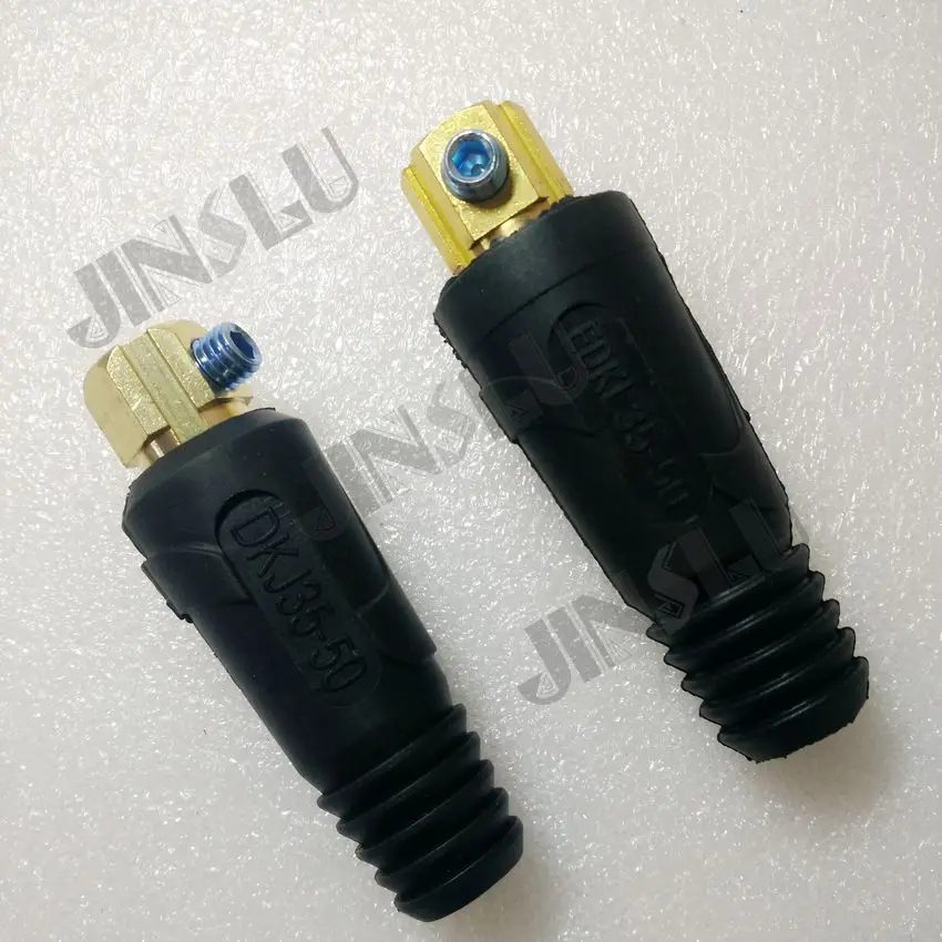 Free shipping Cable connectors plug DKJ35-50 and cable socket EDKL35-50 for welding machines