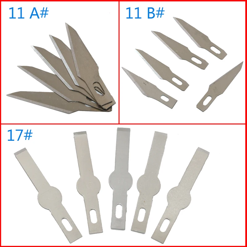 Precision Hobby Knife Stainless Steel Blades for Arts Crafts PCB Repair Leather Films Tools Pen Multi Purpose Razor DIY