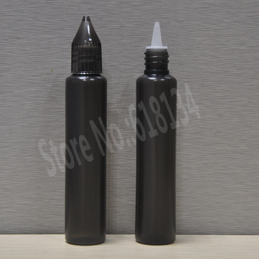 2500 pcs pe bottle 30ml , black dropper bottle 30ml for liquid, oil bottle