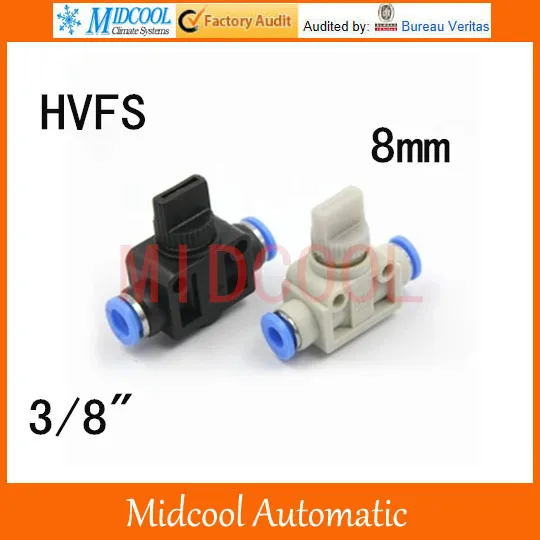 

HVFS pneumatic valve switch hand control valve port PT 3/8" 8mm plastic pipe fast fast connection pressure relief valve