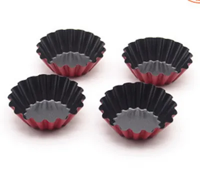 10Pcs 6.3x4x2cmEgg Tart Cupcake Cake Cookie Mold Lined Mould Heavy Carbon Baking Tool