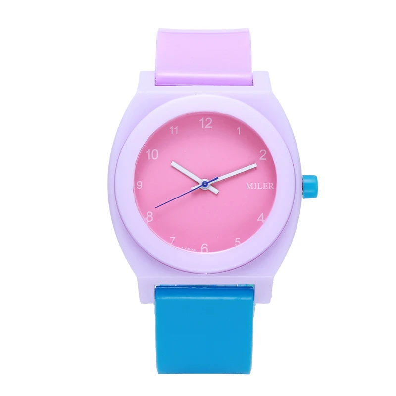 100pcs/lot jelly miler men women watches fashion casual silicone dress wristwatches hot sale women fashion dress watches A1236