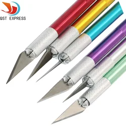 Precision Hobby Knife Stainless Steel Blades for Arts Crafts PCB Repair Leather Films Tools Pen Multi Purpose Razor DIY